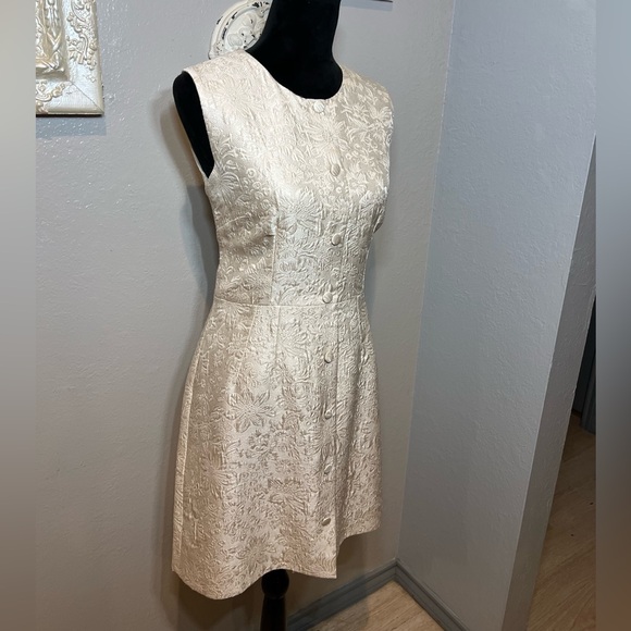 Dolce & Gabbana Cream Textured Mini Dress - Picture 4 of 12